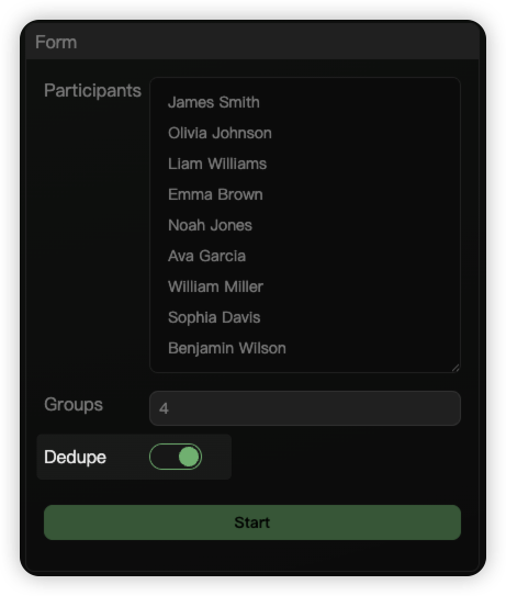 Toggle the deduplication option